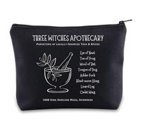 Three Witches Boticary - Bolsa de maquillaje Weird & Weyward & Wayward Sisters Gift Witches con cremallera, Three Witches Reino Unido