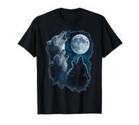 Three Wolves Howling At The Moon 3 Wolf Moon Camiseta