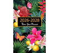 Three-Year Planner 2026-2028: Pocket Organizer for 36 Months of Monthly Planning and Appointments from January 2026 to December 2028 featuring Federal ... Floral Cover in Compact Size for Purse