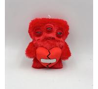 (ThreeEyed Heart)Llavero de felpa coleccionable Fuggler con piel corta suave para niños regalo y decoración