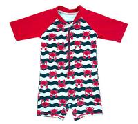 ThreeH Traje de baño de una Pieza para bebés cangrejos Estampado protección Solar Traje de baño BM06A6M