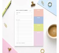 ThreeKin Collective - Planificador diario de lanzamiento - Planificador para TDAH para reducir el abrumador, priorizar el enfoque y organizar tareas, 8.5 x 11 pulgadas, bloc de notas de productividad