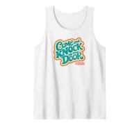 Three's Company Come and Knock On Our Door Retro Typography Camiseta sin Mangas