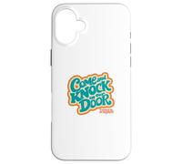 Three's Company Come and Knock On Our Door Retro Typography Carcasa para iPhone 16 Plus