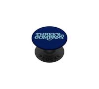 Three's Company Retro TV Show Logo PopSockets PopGrip Adhesivo