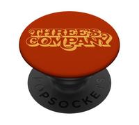 Three's Company Retro TV Show Logo PopSockets PopGrip Adhesivo