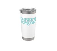 Three's Company Retro TV Show Logo Vaso térmico de acero inoxidable de doble pared