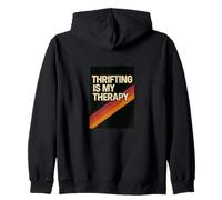Thrifting es mi Terapia Compras Vintage Sudadera con Capucha
