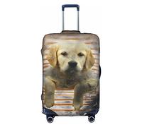 Thril Divertida funda para maleta de cachorro, funda elástica para maleta, funda de equipaje pequeña para mujeres y niñas, Lindo Labrador Retriever, X-Large