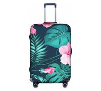 Thril Funda elástica para maleta con diseño de flores tropicales, tamaño mediano, White, X-Large