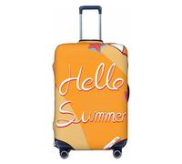 Thril Funda protectora para maleta de elastano altamente elástica, grande, se adapta a impresiones de Hello Summer de 25 a 28 pulgadas, White, M