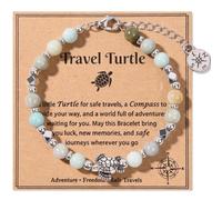 Thrist Pulsera de tortuga marina, regalo para mujeres, viajeras, personas