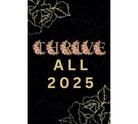 Thrive All 2025: Black Blank Lined Journal | Perfect Gift for Women, Girls, & Teens | Stylish Notebook for Writing, Journaling, and Everyday Thoughts ... | 6x9 Inch Journal | 6-Month Undated Journal