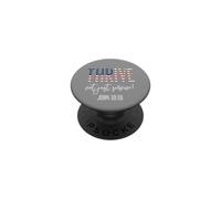 Thrive Not Just Survive John 10:10 Bible Passage Bandera de Estados Unidos PopSockets PopGrip Adhesivo