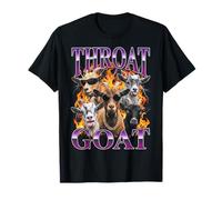 Throat Goat Funny Adult Humor Bootleg Y2K Graphic Camiseta