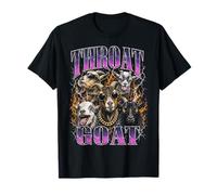 Throat Goat Funny Adult Humor Bootleg Y2K Graphic Camiseta