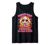 Throat Goat Professional Sausage Slurper Novelty Stag Party Camiseta sin Mangas