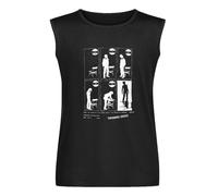 Throbbing Gristle Gig Flyer - Camiseta sin mangas para hombre, de algodón, color negro, Negro , L