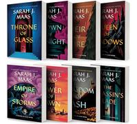 Throne of Glass Series Collection 8-Book Set by Sarah J. Maas - Throne of Glass, Crown of Midnight, Heir of Fire, Queen of Shadows, Empire of Storms, ... of Dawn, Kingdom of Ash, The Assassin’s Blade