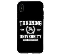 Throning Universidad Cultura Sátira Social Escalada Flex Carcasa para iPhone XS MAX