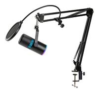Thronmax m30 condenser rgb usb capsule kits microphone, black