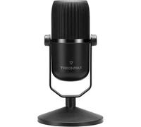 THRONMAX MDrill Zero - Compact USB Condenser Microphone with Cardioid and Omni-Directional Recording Patterns - Jet Black