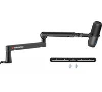 THRONMAX Twist S6 Brazo Micrófono Perfil Bajo, Soporte de Micrófono Robusto Plegado de 360º con Montaje Versátil, 1/4" 3/8" 5/8" Acero inoxidable por Blue Yeti,Elgato,Universales,Negro