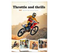 Throttle and thrills - High percentage motocross moments (Wall Calendar 2027 DIN A4 portrait), CALVENDO 12 Month Wall Calendar: Full throttle through the year with pure AI generated motocross.