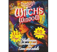 Through the Witch's Window: 55 Unique Mosaic coloring book Designs for a Spellbinding Halloween"