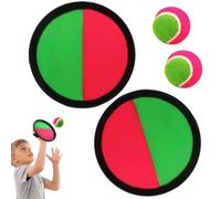 Throw and Catch Ball Set, Sticky Sports Toy, PVC Interactive Game Equipment, Hand-Eye Coordination Builder, For Backyard, Outdoor, Camping Use, 9.06x7.87x2.36 Inches