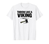 Throw Like a Viking de papá lanzando Hacha de leñador Camiseta