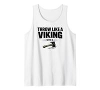 Throw Like a Viking de papá lanzando Hacha de leñador Camiseta sin Mangas