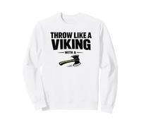 Throw Like a Viking de papá lanzando Hacha de leñador Sudadera