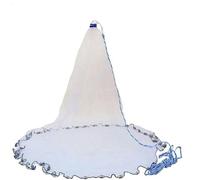 Throw Net Red de Pesca con Cebo for atrapar Peces, Radio 4, 5 y 6 pies, plomada Zinc Resistente(As Shown Radius 120C)