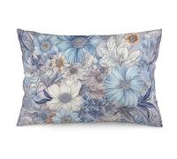 Throw Pillow Cover Flores Pintadas A Mano Cremallera Oculta Cushion Pillow Case Vintage Funda De Almohada para Patio Coche Sala S