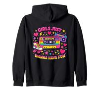 Throwback Girls Just Wanna Have Fun Great Era Party Divertida Sudadera con Capucha