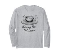 Throwing Pots Not Shade Funny Pottery Wheel Ceramics Manga Larga