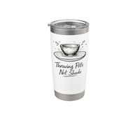 Throwing Pots Not Shade Funny Pottery Wheel Ceramics Vaso térmico de acero inoxidable de doble pared