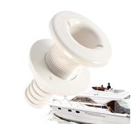 Thru Hull Fitting, Yacht Drain Connector, 3/4 inch 19 mm 1-1/8 inches Straight Marine Adapter, Resistant Body, Easy Installation Design for Boat Floor Deck Plumbing System