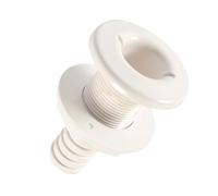 Thru Hull Fittings, Yacht Connector, 1.8 in Marine Floor Outlet, Authentic Resistant Material, Secure Threaded Seal for Boat, Kayak, Yate, Bilge, Water, Use