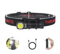 ThruNite TH20 Pro - Linterna frontal LED, alta 1010 lúmenes, potente lámpara de cabeza recargable compatible con batería AA, para aventuras en interiores y exteriores en senderismo, camping, ciclismo,