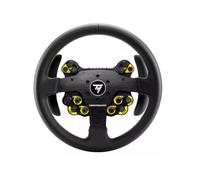 Thrustmaster EVO Racing 32R Leather - Volante de Cuero de 32 cm con EVO Hub (Buje Desmontable, Levas Magnéticas, 25 Botones, Compatible con PS5, Xbox y PC) Negro