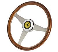 Thrustmaster Ferrari 250 GTO Wheel Add-On - Volante de Coleccionista para PC (Réplica 55 Aniversario, Madera Real y Metal, 33 cm de Diámetro, Licencia Oficial Ferrari) Marrón/Plata