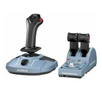 THRUSTMASTER Joystick TCA Officer Pack Airbus Edition: Réplica ergonómica del Mini-stick y Quadrant de Airbus