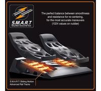 Thrustmaster T.16000M FCS Flight Pack - Sistema de Vuelo Completo para PC (Joystick, Mando de Potencia TWCS y Pedales TFRP), Tecnología Magnética H.E.A.R.T, Color Negro/Naranja