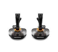 Thrustmaster T.16000M FCS Space Sim Duo - Pack de 2 Joysticks para PC (Tecnología Magnética H.E.A.R.T, Diseño Ambidiestro, Ideal para Star Citizen y Elite Dangerous) Negro/Naranja