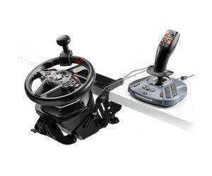 Thrustmaster T128 SimTask Pack con volante de carreras y FarmStick: Sistema completo de control y montaje para juegos de simulación agrícola para PC