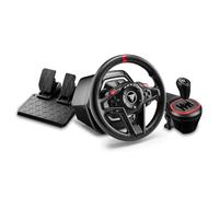 Thrustmaster T128 X - Volante, Pedales y Palanca Bundle - XBOX y PC | Force Feedback híbrido, rotación 900°, pedales de carreras, caja 7 velocidades, levas magnéticas, para simracing y farming