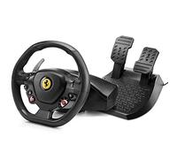 Thrustmaster T80 Ferrari 488 GTB Edition - Volante para PS5, PS4 y PC (Licencia Oficial Ferrari, Sistema Bungee Cord, 11 Botones, Incluye Pedales Ajustables) Negro
