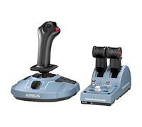 Thrustmaster TCA Officer Pack Airbus Edition - Stick y Acelerador - PC | Equipo con licencia oficial Airbus, réplicas ergonómicas 1:1, 28 botones de acción, módulos de stick intercambiables